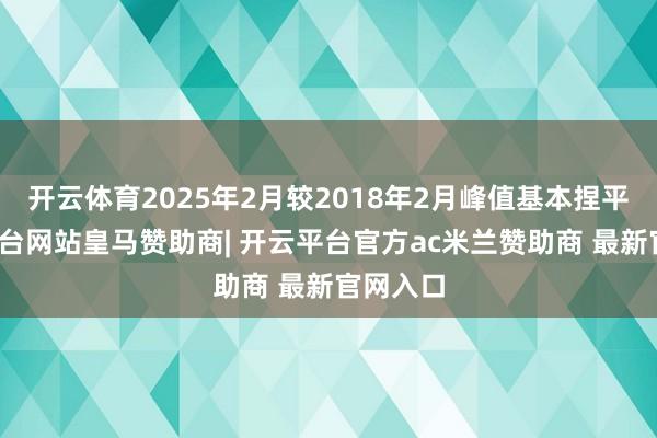 开云体育2025年2月较2018年2月峰值基本捏平-开云平台网站皇马赞助商| 开云平台官方ac米兰赞助商 最新官网入口